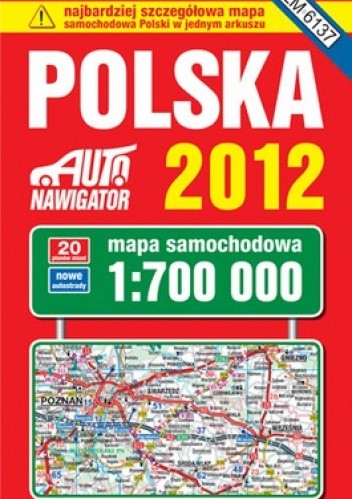 Okładka książki Polska. Mapa samochodowa. 1:700 000 Kompas 