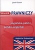 Okładka książki Słownik prawniczy. Angielsko-polski polsko-angielski Jacek Gordon