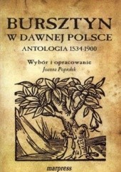 Okładka książki Bursztyn w dawnej Polsce. Antologia 1534-1900. Wybór i opracowanie Joanna Popiołek