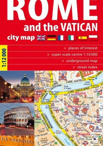 Okładka książki Rome and the Vatican. City map. 1:12 000 ExpressMap praca zbiorowa