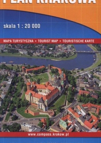 Okładka książki Plan Krakowa. Mapa turystyczna. 1:20 000  Compass 