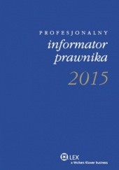 Okładka książki 2015 kalendarz książkowy. Profesjonalny informator prawnika 