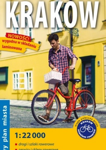 Okładka książki Rowerowy Kraków. Rowerowy plan miasta. 1:22 000. ExpressMap praca zbiorowa