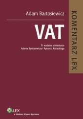 Okładka książki VAT. Komentarz Adam Bartosiewicz