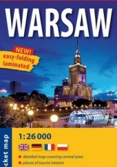 Okładka książki Warsaw. Plan miasta. Kieszonkowy, laminowany. 1:26 000. ExpressMap 