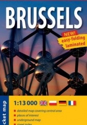 Okładka książki Brussels. Plan miasta wersja kieszonkowa. 1:13 000 ExpressMap 