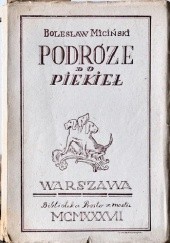 Okładka książki Podróże do piekieł Bolesław Miciński
