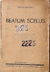 Okładka książki Beatum Scelus Zofia Kossak