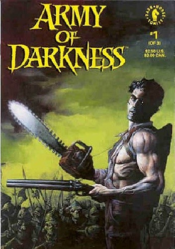 Okładki książek z cyklu Army of Darkness