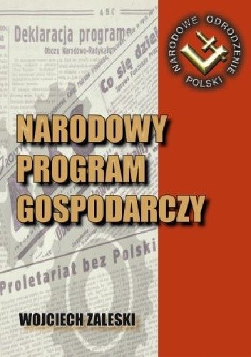 Okładka książki Narodowy Program Gospodarczy Wojciech Zaleski