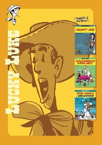 Okładka książki Lucky Luke integral # 7 - Calamity Jane (30); Siedem opowieści o Lucky Luke'u (42); Sznur wisielca i inne historie (50) René Goscinny, Morris