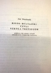 Okładka książki Bigos hultajski, czyli szkoła trzpiotów Jan Drozdowski
