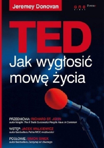 Okładka książki TED. Jak wygłosić mowę życia Jeremey Donovan