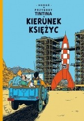 Okładka książki Kierunek Księżyc Hergé