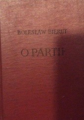 Okładka książki O partii Bolesław Bierut