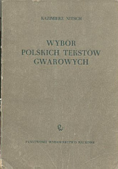 Okładka książki Wybór polskich tekstów gwarowych Kazimierz Nitsch