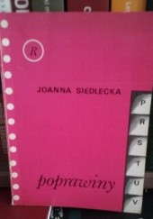 Okładka książki Poprawiny Joanna Siedlecka