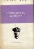 Okładka książki Opowiadania wybrane Józef Hen