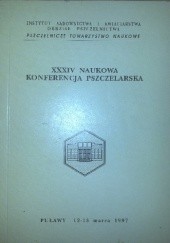 Okładka książki XXXIV  Naukowa Konferencja Pszczelarska
