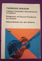 Okładka książki Tabele chwytów akordowych na gitarę Tadeusz Mazur