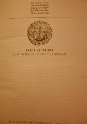 Okładka książki Historia budownictwa okrętowego na wybrzeżu Gdańskim Zbigniew Binerowski, Edmund Cieślak