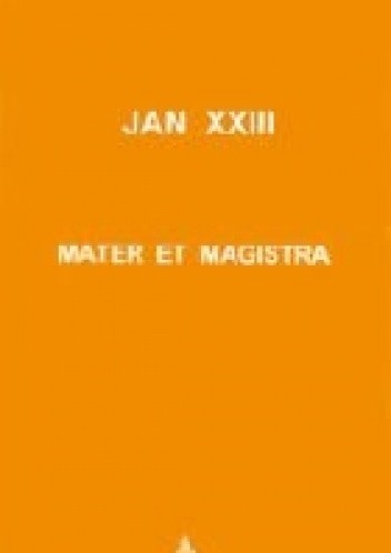 Okładka książki Mater et magistra Angelo Giuseppe Roncalli