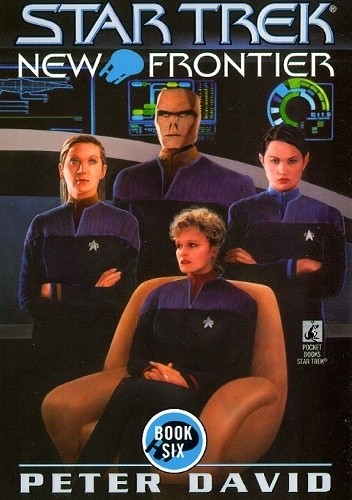 Okładki książek z cyklu Star Trek: New Frontier