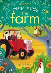 Okładka książki Peep inside the farm Anna Milbourne