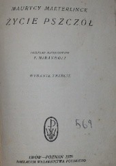 Okładka książki Życie pszczół Maurice Maeterlinck