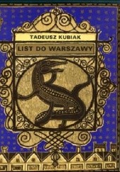 Okładka książki List do Warszawy Tadeusz Kubiak