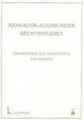 Okładka książki Krakauer Augsburger rechtsstudien Jerzy Stelmach