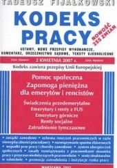 Okładka książki Kodeks pracy /stan prawny 2,04,2007/ Fijałkowski