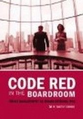 Okładka książki Code Red in the Boardroom Crisis Management W. Coombs