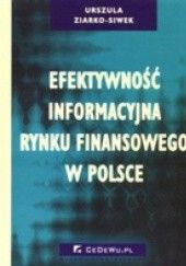 Efektywność informacyjna rynku finansowego w Polsce