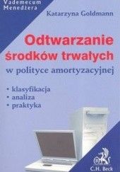 Okładka książki Odtwarzanie środków trwałych w polityce amortyzacyjnej Katarzyna Goldmann
