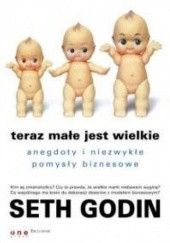 Okładka książki Seth Godin. Teraz małe jest wielkie. Anegdoty i niezwykłe pomysły biznesowe. Seth Godin