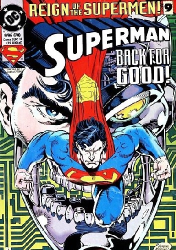 Okładka książki Superman 9/1996 Tom Grummett, Dan Jurgens, Karl Kesel