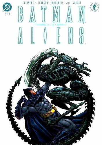 Okładki książek z cyklu Batman/Aliens Two