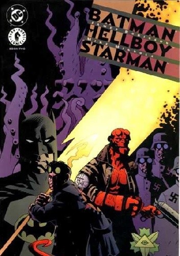 Okładki książek z cyklu Batman/Hellboy/Starman