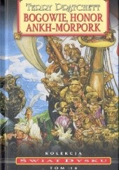 Okładka książki Bogowie, honor, Ankh-Morpork Terry Pratchett