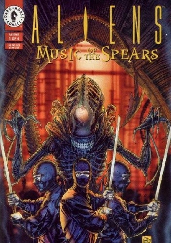 Okładki książek z cyklu Aliens: Music of the Spears