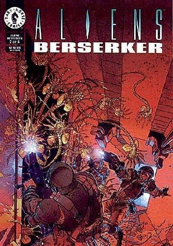 Okładki książek z cyklu Alien: Berserker