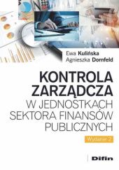 Okładka książki Kontrola zarządcza w jednostkach sektora finansów publicznych