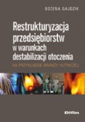 Okładka książki Restrukturyzacja przedsiębiorstw w warunkach destabilizacji otoczenia na przykładzie branży hutniczej