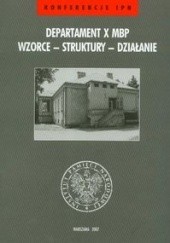 Okładka książki Departament X MBP Wzorce struktury działanie t.32 Konrad Rokicki