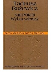 Okładka książki Niepokój. Wybór wierszy Tadeusz Różewicz