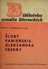 Okładka książki Śluby panieńskie Aleksandra Fredry