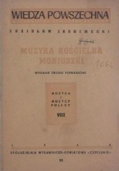Okładka książki Muzyka kościelna Moniuszki Zdzisław Jachimecki