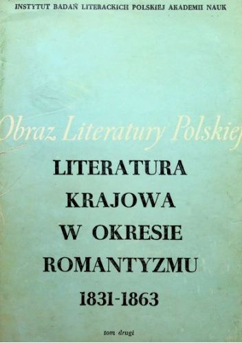 Okładki książek z serii Obraz Literatury Polskiej XIX i XX wieku