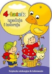 Okładka książki 4-latek zgaduje i koloruje Joanna Myjak